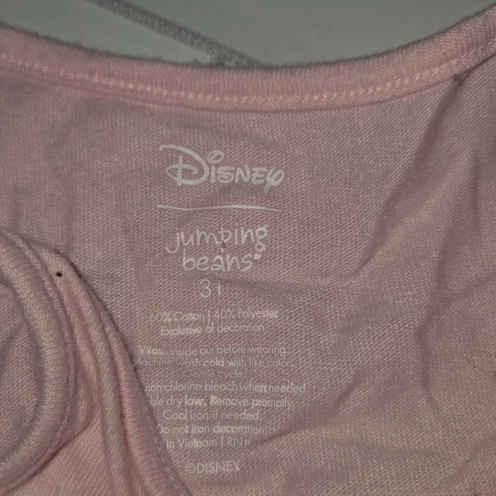Disney Pink Dress with Princess Print. 3t - Picture 3 of 3